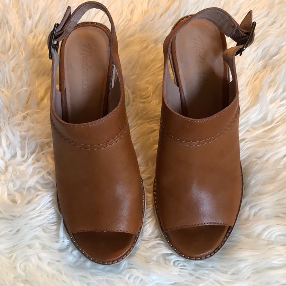 Madewell tan leather sling backs - Picture 2 of 5